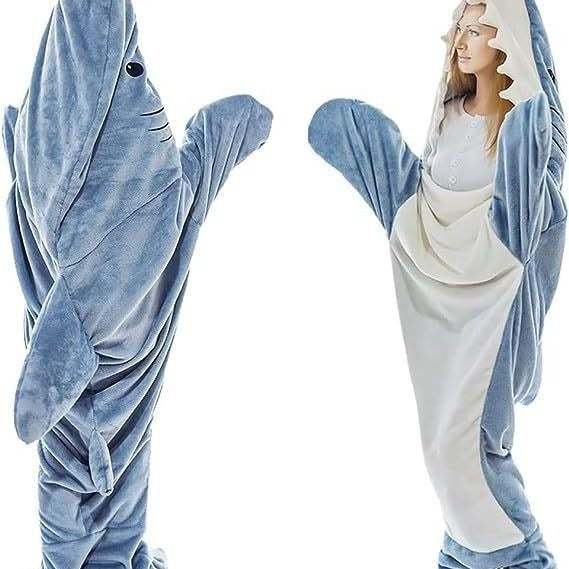 SharkieWrap - Wearable Shark Blanket Hoodie